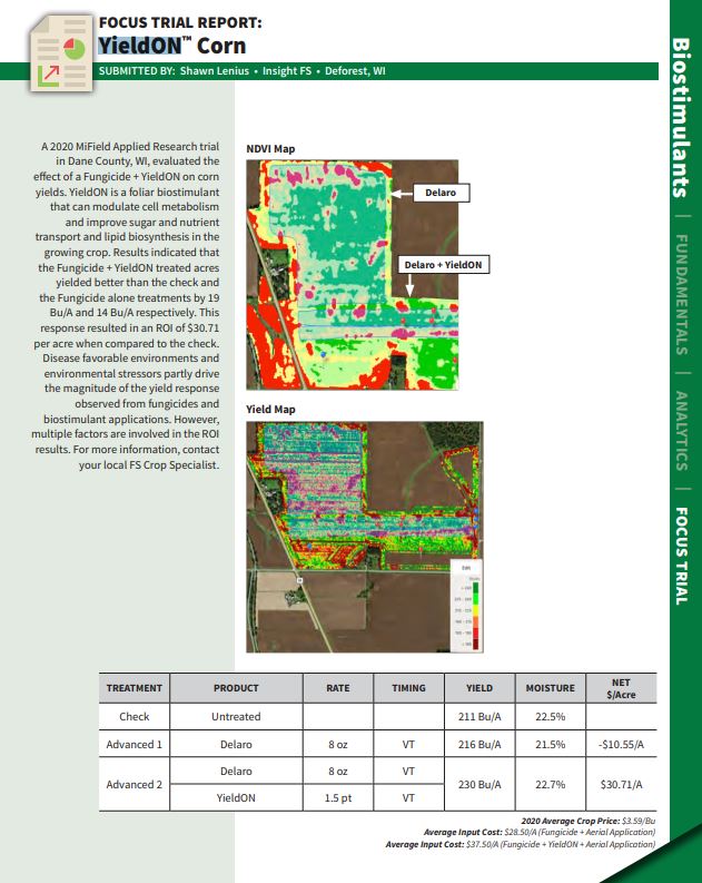 miField Trials Report - YieldOn Corn 2